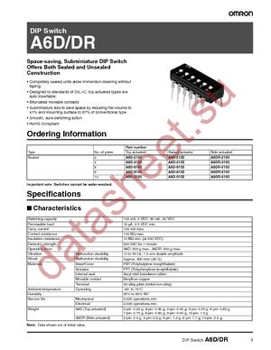 A6DR-4100 datasheet  